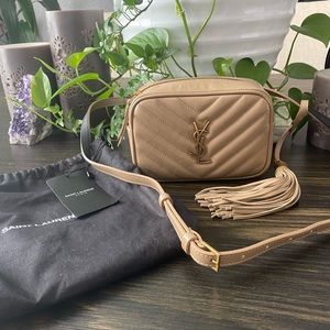 Authentic YSL Lou belt bag in taupe